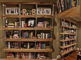 I'm excited to show you the steps i took to create this rustic bookshelf that can also be used for plenty of storage. Diy Industrial Rustic Bookshelf Reclaimed Lumber Threaded Steel Rod Diy Bookshelf Design Bookcase Diy Bookshelves Diy
