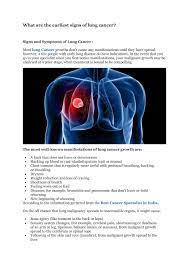 Lung cancer may start pressing on the nerve that controls the larynx. What Are The Earliest Signs Of Lung Cancer By Amar Kumar Issuu