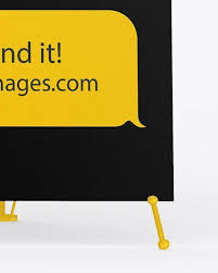 Download Plastic X Banner Mockup In Outdoor Advertising Mockups On Yellow Images Object Mockups Advertising Banner Images Mockup Mockups Object Outdoor Plas En 2020 PSD Mockup Templates