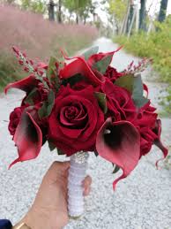 Burgundy silk wedding bouquets with artificial flowers & faux greenery. 2020 Round Burgundy Wedding Flowers Artificial Black Core Calla Lilies Rose Bridal Bouquets De Mariage Wedding Bouquets Aliexpress