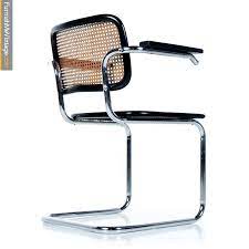 The wood frame is available in natural, black lacquered, walnut, honey. Marcel Breuer Cesca Chairs Vintage Chrome Wicker And Black