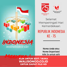 Selamat hari kemerdekaan ri 17 agustus 1945. Kartu Ucapan Hut Ri 75 Tahun 2020 Background Poster Keren