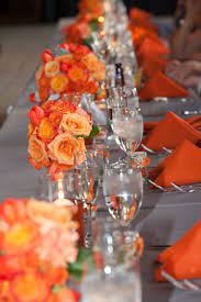 Pin By Ashley Finan On I Did It Pinterest Success Orange Wedding Flowers Wedding Table Flowers Orange Wedding