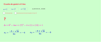Rezolvaţi următoarele ecuatii cu forma incompletă după model: Ecuatia De Gradul Al Ii Lea Geogebra