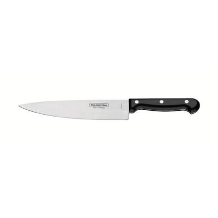 FACA DO CHEF 8 INOX CABO PRETO - YAZI