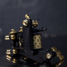 Black And Gold Tattoo Machine Black And Gold Pro Liner Aimed To Build Lines Just With Single Pass If You Experienced Problems With Lines Before Then You Are Definitely Going To Throw Your