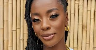 AJ Odudu looks incredible with jaw-skimming short and sleek bob hairstyle