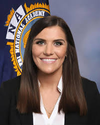 Please join us in congratulating Lieutenant Madison Kuklinski for her  successful completion of the prestigious and challenging FBI National  Academy at Quantico, Virginia! During this 10 week program, Lieutenant  Kuklinski was trained
