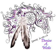 Native Horse Tattoo Design