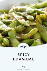 Spicy Edamame Elizabeth Rider Edamame Recipes Spicy Edamame Recipes Edemame Recipes