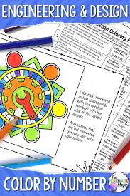 Engineering And Design Process Color By Number Science Color By Number Engineering Design Process Design Process Engineering Design