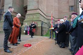 (1950) he acted in emlyn williams' play, accolade, at the aldwych theatre in london, england with emlyn williams, diana churchill, anthony nicholls, ruth dunning, dora bryan and john stratton in the cast. Falkland S War Hero Stone Added To The People S Path At Liverpool S Anglican Cathedral Liverpool Echo