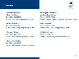 The first bank customer care contact can solve all your the bank was founded by sir alfred jones, a shipping magnate from liverpool, england. Liberty Group Inaugural Subordinated Unsecured Callable Bond Presentation To Investors May Ppt Download