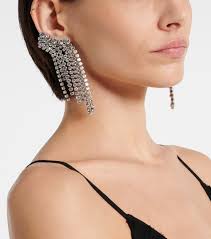 Orecchini Wild Shore con cristalli in Argento