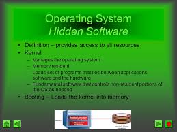 It helps the user to communicate with. Operating Systems Software In The Background Ppt Download