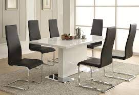 Check spelling or type a new query. Sobe White Black Dining Table Set Contemporary Dining Set