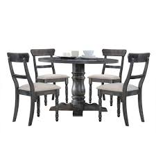 Acme Furniture Wallace Weathered Gray Dining Table 74640 The Home Depot In 2020 Grey Dining Tables Side Chairs Dining Acme Furniture
