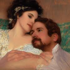 Couple Giving Birth to Thomas Kinkade While Klimt and Ilya Repin Watch