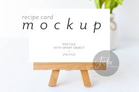 Recipe Card Mockup 4x6 Card Mock Up 4x5 Card Mockup Table Etsy In 2020 Stationery Mockup Recipe Cards Table Cards