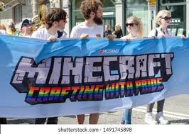 Minecraft mods for education edition. Rainbow Flags On Minecraft Company On Stock Photo Edit Now 1491745898