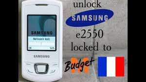 unlock samsung e2550 monte slider via ...