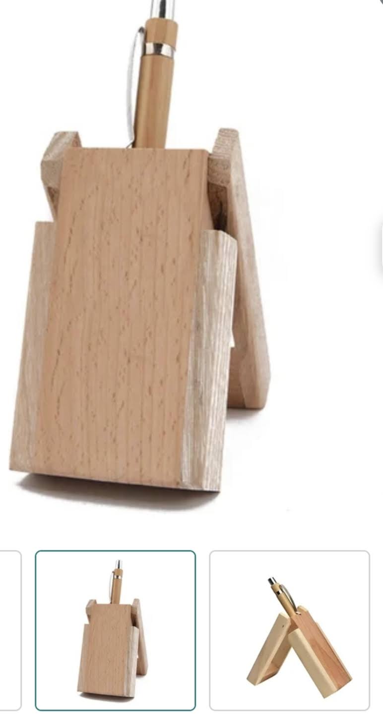 Wooden pen with stand product image