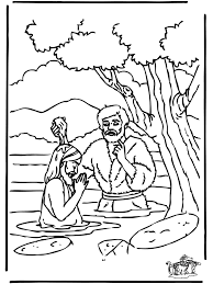 Various simple coloring book pages celebrating the life of christ (also see the apostles and the parables sections). Baptism Coloring Pages Coloring Home