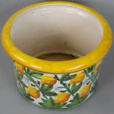 Slice remaining 1/2 lemon into 3 or 4 slices. Sold Price Italian Glazed Ceramic Lemon Tree Pot July 3 0120 10 00 Am Edt