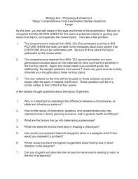 Sample Questions Final Exam