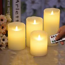 Flameless Remote Control Led Wax Candle Wireless Timer Led Light Home Decoration Halloween Christmas Candle Holiday Led Lighting Home Christmas Candle Candles