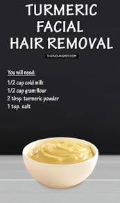 So, this combination is very effective in treating unwanted facial hair. How To Use Turmeric For Facial Hair Removal Facial Hair Removal Natural Hair Removal Turmeric Facial