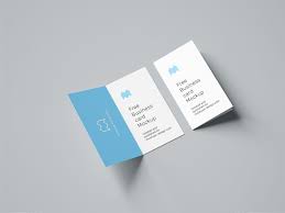 Folded Business Card Free Mockup Business Card Mock Up Folded Business Cards Free Business Card Mockup
