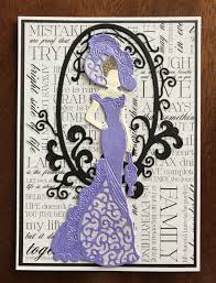 Elegant Birthday Cards For Women Style Elegance Lady Die Art Deco Cards Vintage Cards Cricut Birthday Cards