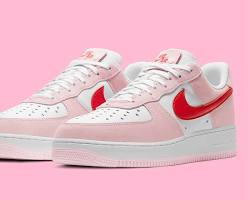 image of nike air force 1 low '07 qs 'valentines day love letter' dd3384600 shoe upper