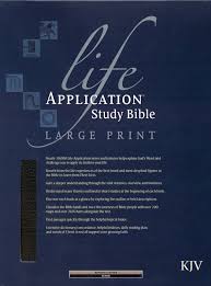 Kjv Life Application Study Bible 2nd Edition Large Print Bonded Leather Black Thumb Indexed