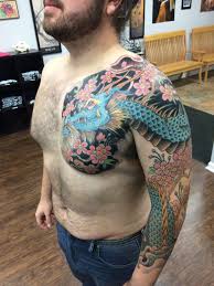 The cherry blossom, also known as sakura, is one of japan's most enduring cultural icons and often part of traditional japanese tattooing. Steveneff Japanese Dragon Sleeve Dragon Japanese Cherry Blossoms Color