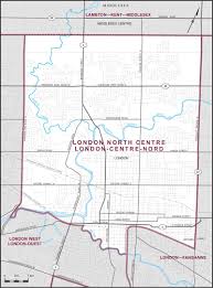 This is a map of london,ontario, you can show street map of london,ontario, show satellite imagery(with street names, without street names) and show street map with terrain, enable panoramio. London North Centre Maps Corner Elections Canada Online