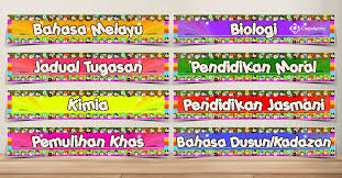 Label Papan Kenyataan Dan Sudut Mata Pelajaran Dalam Bilik Darjah Cikgu Ayu Dot My