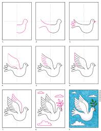 I hope you can learn from it. How To Draw A Dove With An Olive Branch Art Projects For Kids