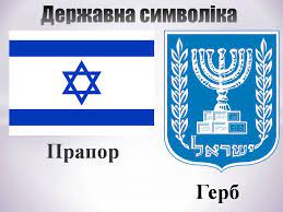 На гербі ізраїлю зображена менора (семисвічник), обрамлена оливковими гілочками. Prezentaciya Na Temu Izrayil Variant 4 Prezentaciyi Z Geografiyi Gdz4you