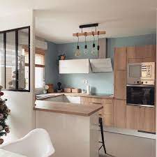 cuisine ambiance scandinave avec verriere amenagement cuisine cuisine moderne idee deco cuisine ouverte