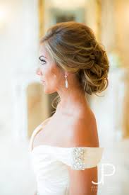 Bride S Profile Bridal Hairstyle Updo Loose Curls Bride Hairstyles Updo Elegant Wedding Hair Bridal Hair Updo Elegant