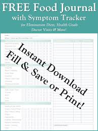 The elimination diet, by avoiding certain foods for a time period, allows your body to start healing, and also helps you uncover underlying food intolerances the last falsehood is that you have to be wealthy to eat good, healthy meals. Free Food Journal With Symptom Tracker For You And Your Doctor