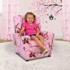 It has got a solid wood construction and casual design. Mossy Oak Lifestyle Pink Kid S Recliner With Cupholder Kfs Stores