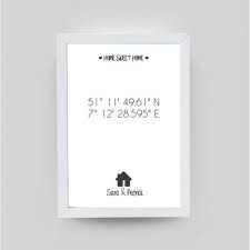 Personalisiertes Bild Home Sweet Home Haus Weiss 321geschenke Geschenke Zum Richtfest Haus Einweihung Geschenk Geschenk Haus