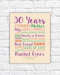 Best Birthday Gifts For 30 Year Old Woman 30th Birthday Gift For Women Wife Turning 30 Personalized Etsy Personalized Birthday Gifts 40th Birthday Gifts Best Friend Birthday