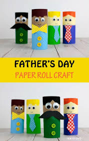There are so many fun and clever we've collected father's day themed crafts for ages toddler through teenager! Paper Roll Father S Day Craft Easy Craft For Dad Diy Father S Day Crafts Dad Crafts Fathersday Crafts