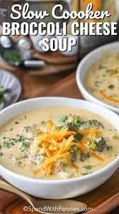 This Easy Crock Pot Broccoli Cheese Soup Lets The Slow Cooker Do All Of The Wo Broccoli Cheese Soup Recipes Broccoli Cheese Soup Crockpot Crockpot Soup Recipes