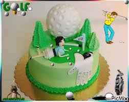 Gif animé humour anniversaire joyeux anniversaire. Gateau D Anniversaire D Un E Golfeur Euse Avec Beaucoup Humour Picmix