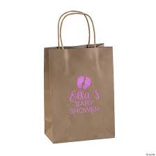 Medium Personalized Baby Shower Gift Bags Oriental Trading